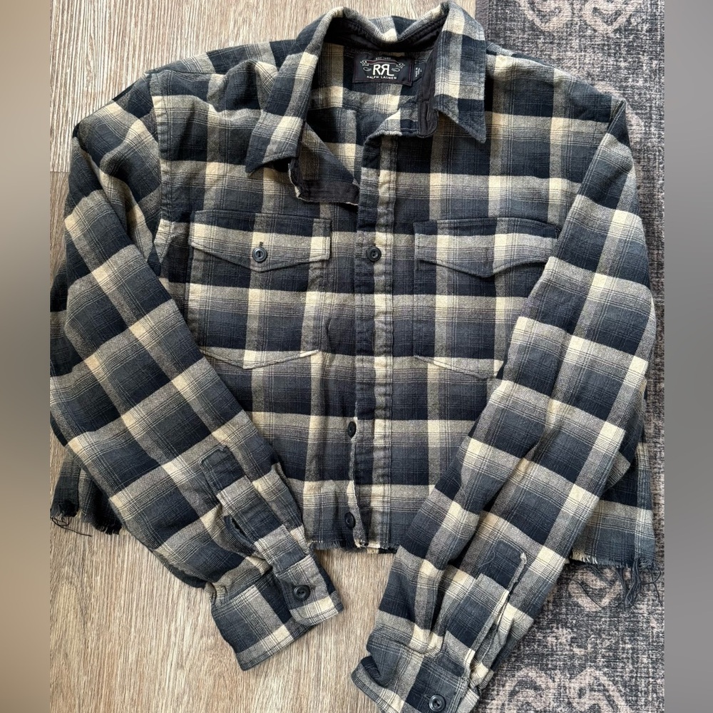 RRL Plaid Flannel Shirt Jacket